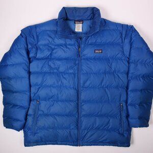 Patagonia Mens XL Blue down zip up jacket rn 51884